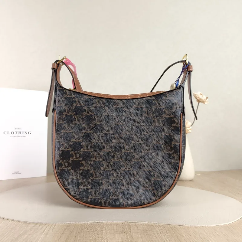 CELINE Shoulder Bag HELOISE TRIOMPHE Monogram PVC Small 24 × 7 × 21 cm