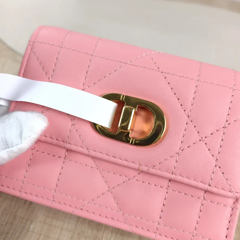 DIOR Shoulder Bag Chain Shoulder Crossbody Bagwoc Pink Lambskin One Size 12 × 3 × 19 cm — detail view 4 of 12