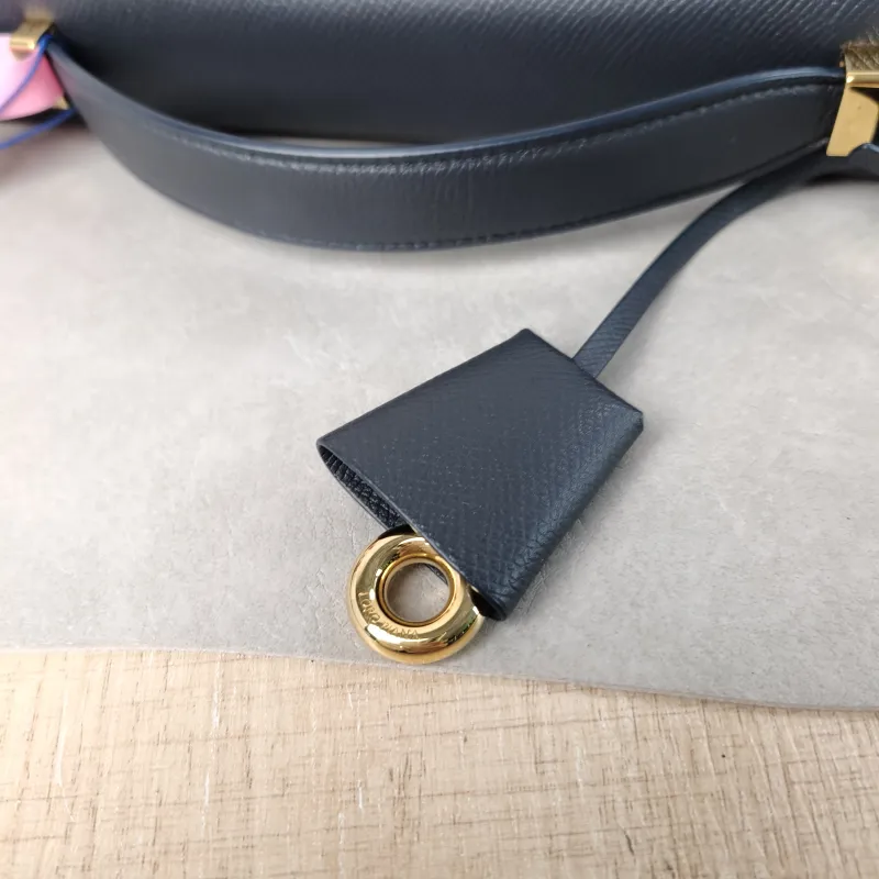 Loro Piana Crossbody Bag Extra Bag L27 Grey Calfskin One Size 27 × 10 × 16 cm — detail view 14 of 14
