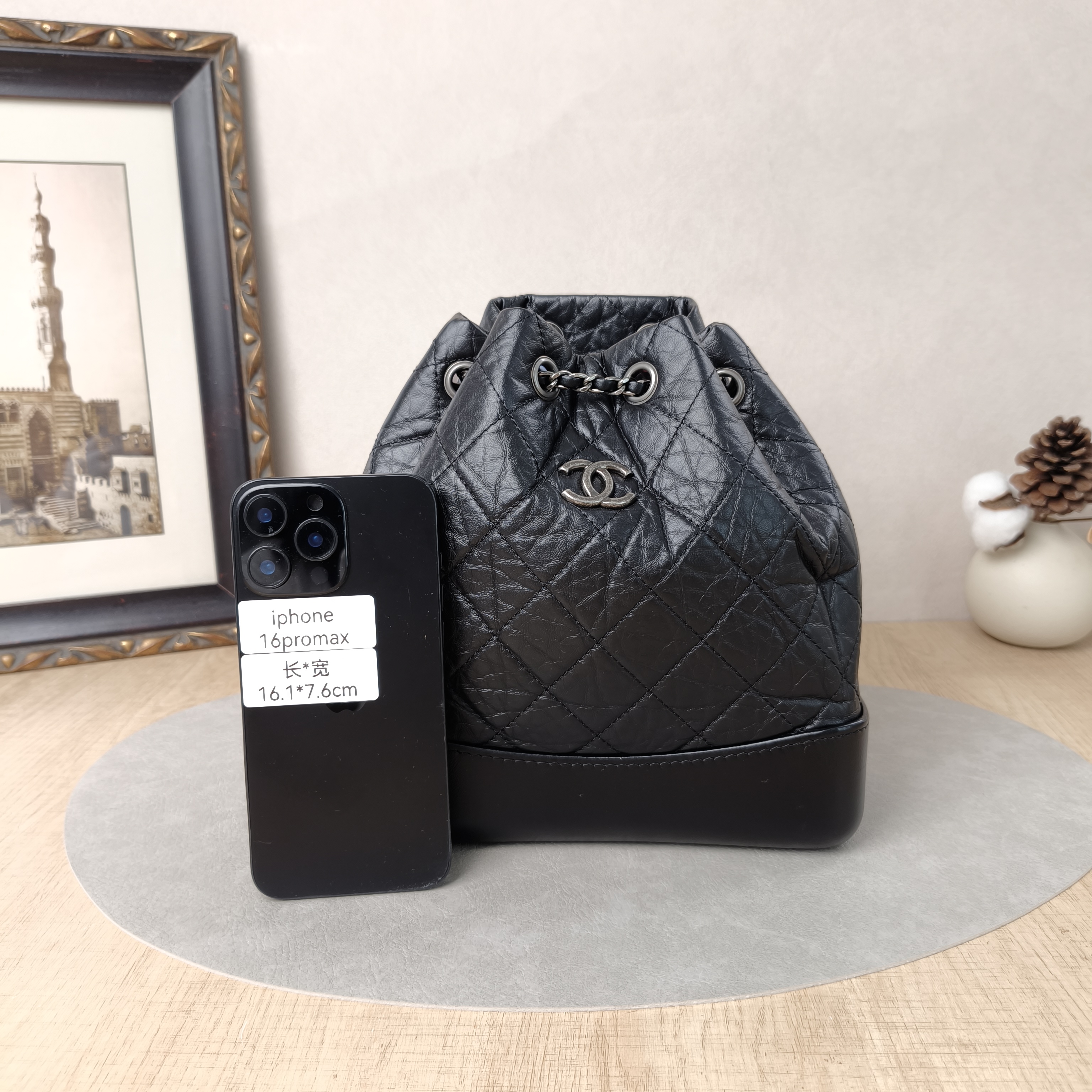 Chanel Backpack Gabrielle Backpack Black CC alfskin22.5 × 10.5 × 23 cm — cover view 5 of 6