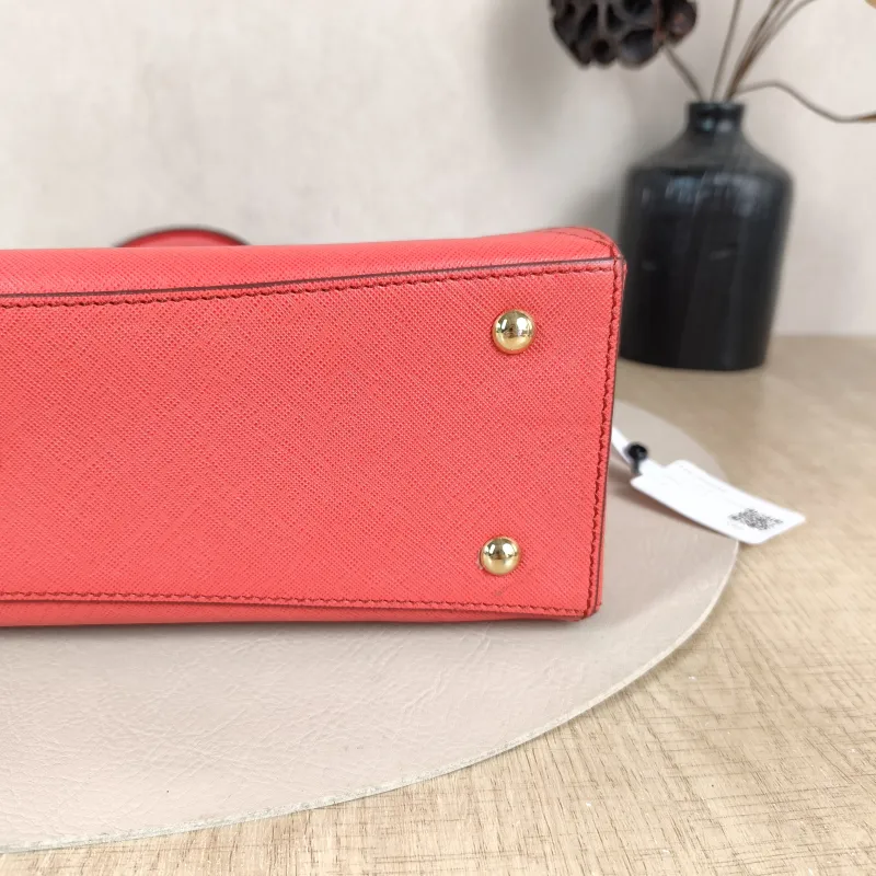 MCM Shoulder Bag Tote Bag Red Canvas 31 × 10 × 19 cm — detail view 2 of 12