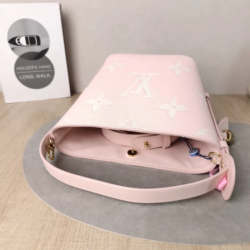 Louis Vuitton Top Handle Bag ALL IN BB · White Empreinte Embossed Calfskin BB16 × 12 × 18 cm — detail view 14 of 15