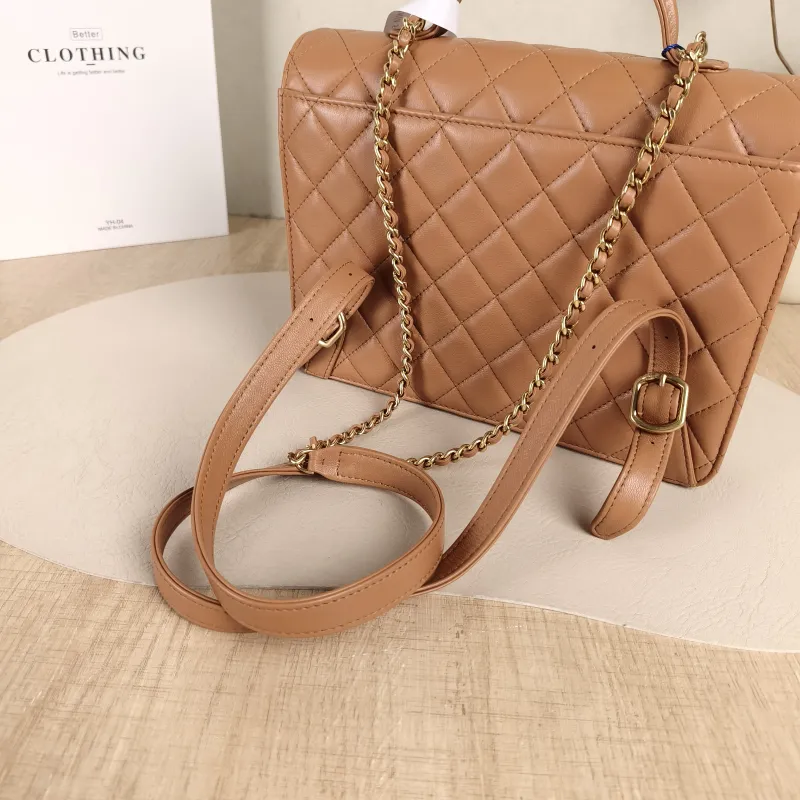Chanel Backpack Backpack Brown Lambskin One Size23 × 6 × 18 cm — detail view 3 of 14