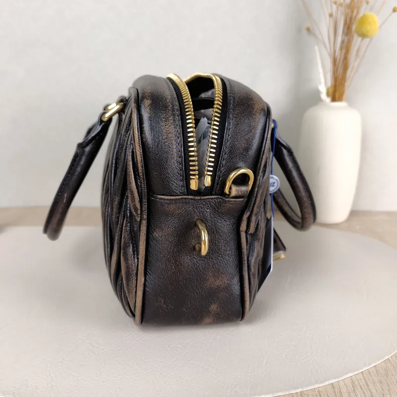 Miumiu Top Handle Bag Arcadie MatelasséCollection Edition Lambskin 25 × 8 × 15.5 cm — detail view 6 of 16