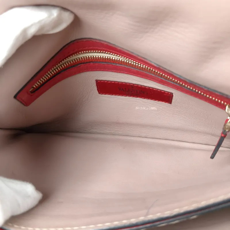 Valentino Clutch Clutch Red Lambskin One Size28 × 2 × 17 cm — detail view 7 of 14
