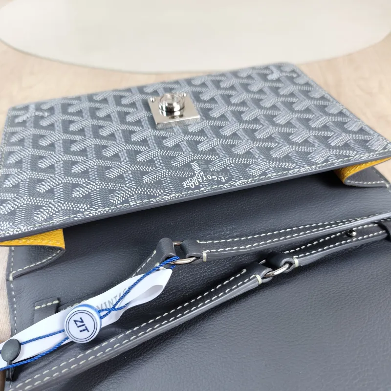 GOYARD Crossbody Bag Chypre Crossbody Bag Grey PVC One Size 21 × 4 × 16 cm — detail view 12 of 13