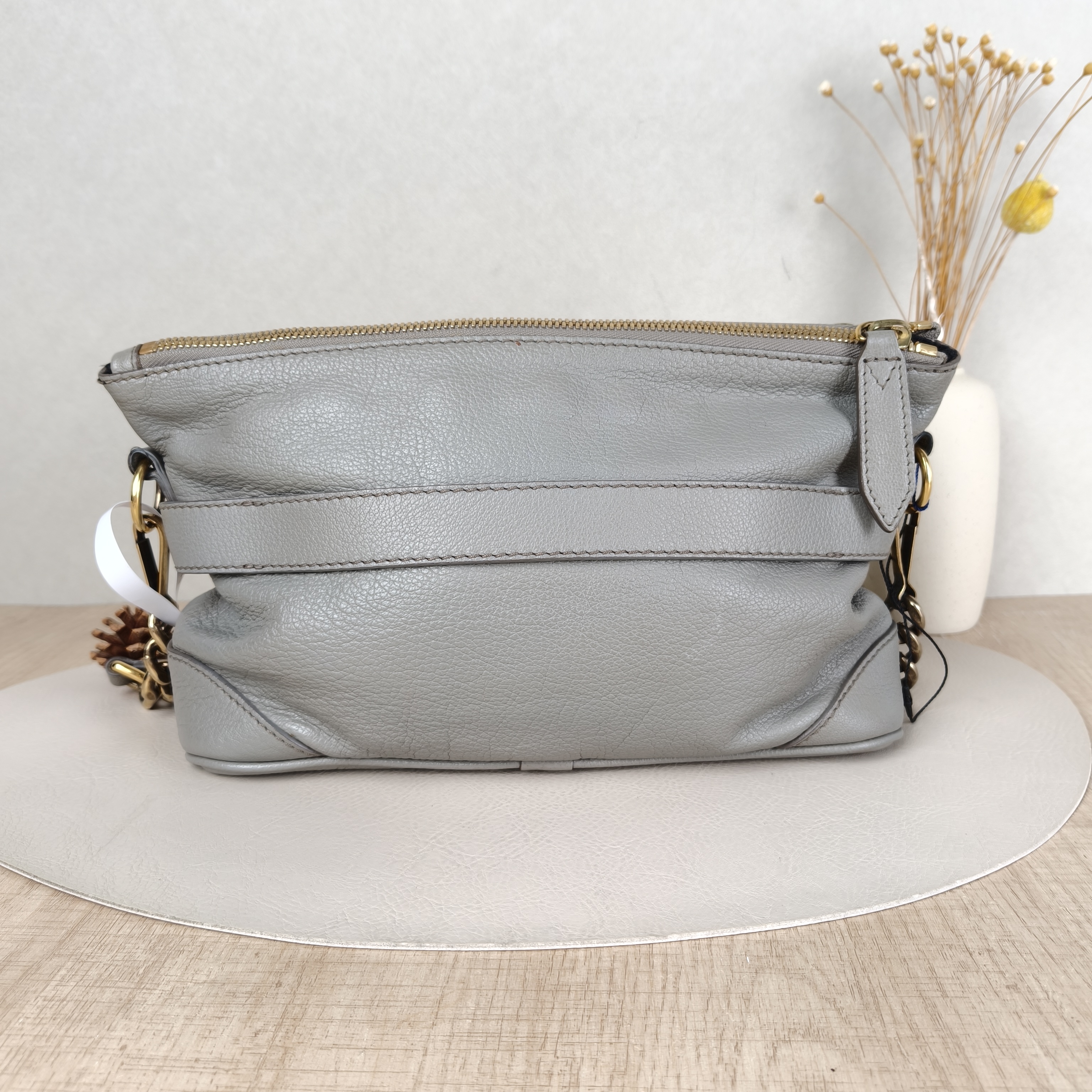 BURBERRY Shoulder Bag Grey Calfskin One Size29 × 9 × 19 cm — cover view 4 of 5