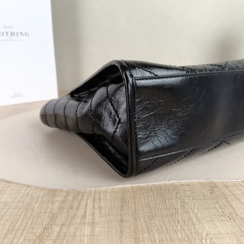 SAINT LAURENT Shoulder Bag Niki Shopping Tote Black Calfskin Small 25 × 10 × 19 cm — detail view 5 of 12