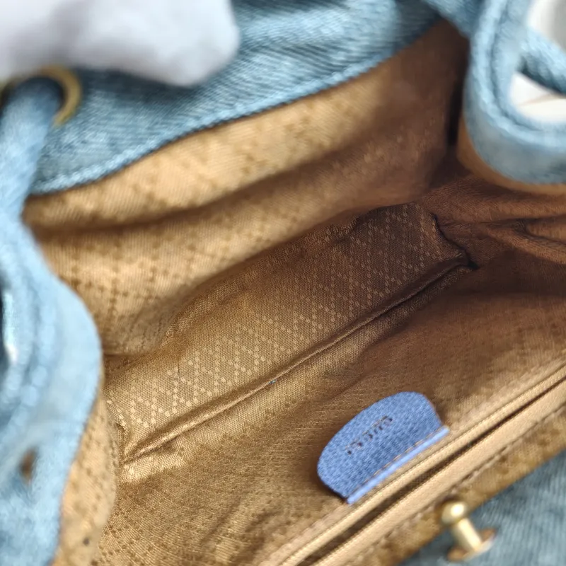 GUCCI Backpack Backpack Blue One Size22 × 8 × 25 cm — detail view 6 of 14
