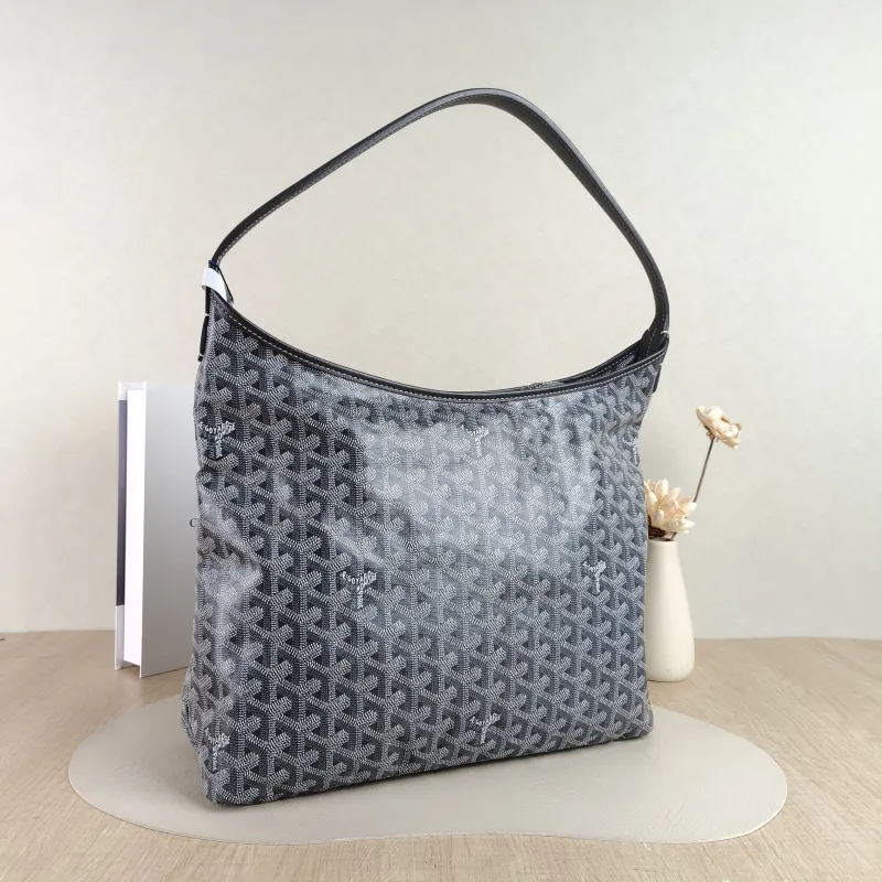 GOYARD Shoulder Bag Boheme Hobo​ Grey ine Canvas Small 43 × 14 × 27 cm — cover view 3 of 4