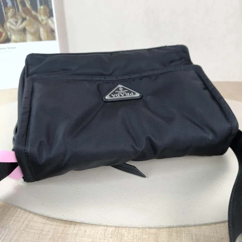 PRADA Shoulder Bag Re-Nylon Shoulder Bag Black Nylon 23 × 11 × 16 cm — detail view 6 of 13