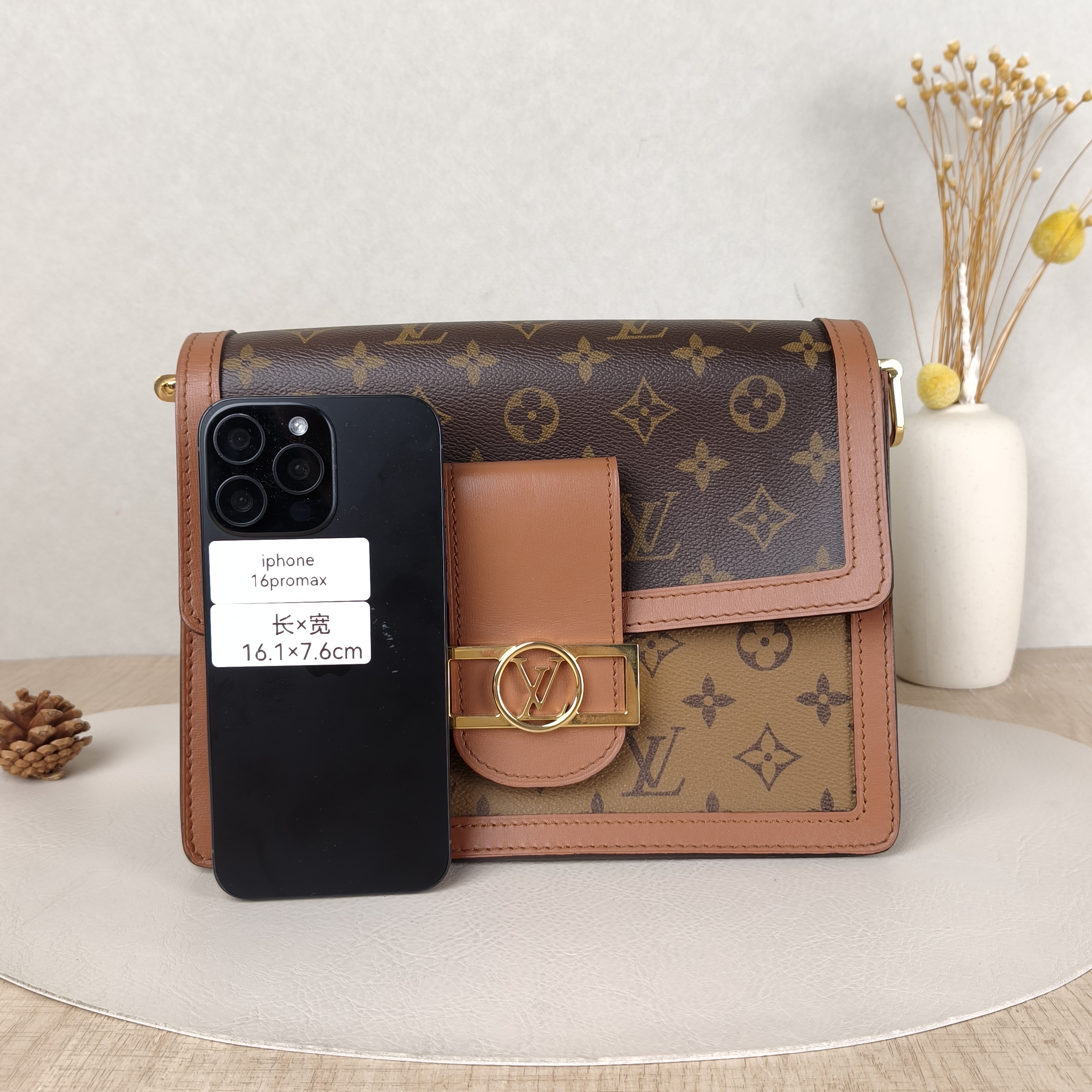 Louis Vuitton Crossbody Bag Dauphine Monogram PVC Medium25 × 10.5 × 17 cm — cover view 4 of 5