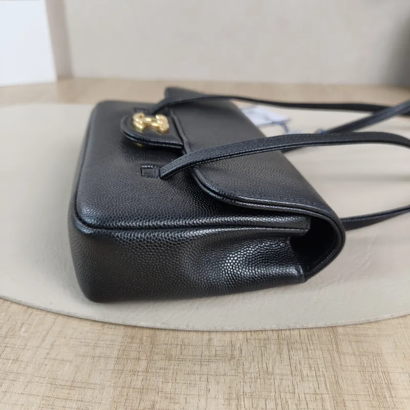 Chanel Crossbody Bag preppy coco Black Grained Calfskin Mini 17 × 5 × 11.5 cm — detail view 10 of 13