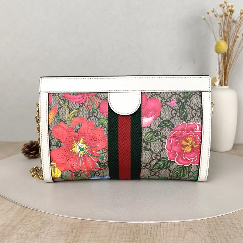 GUCCI Crossbody Bag Ophidia PVC · Calfskin Medium26 × 8 × 17.5 cm — cover view 4 of 6
