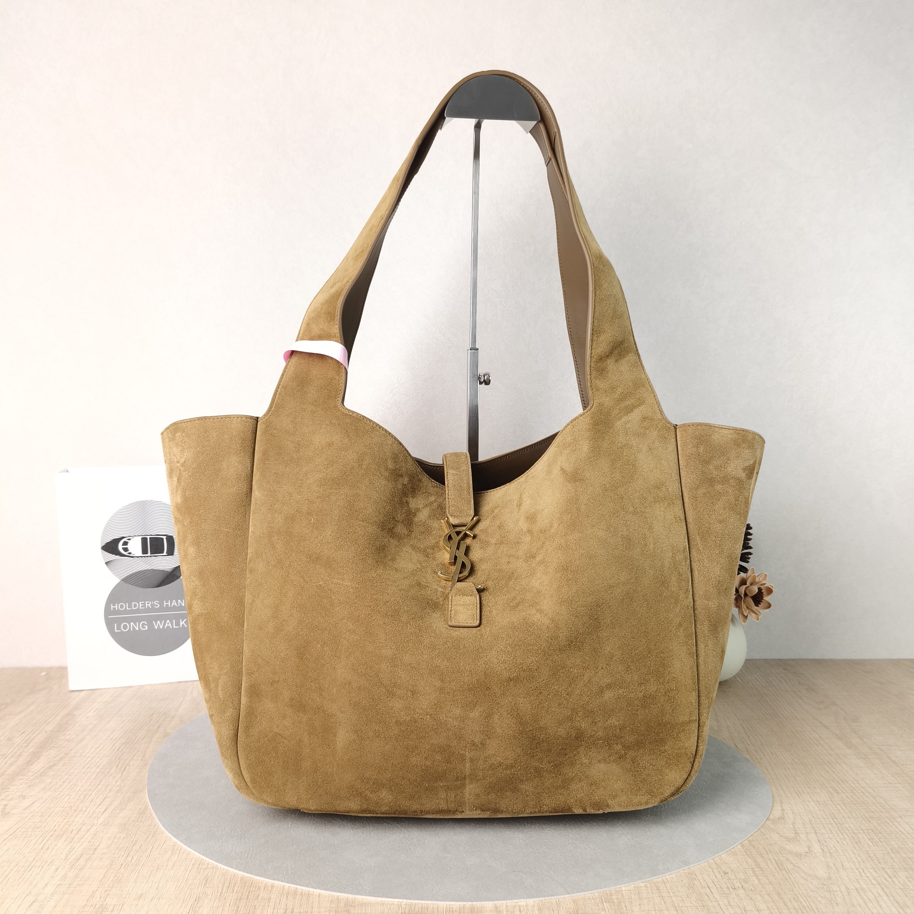 SAINT LAURENT Shoulder Bag LE 5 À 7 BEA Suede One Size50 × 18 × 28 cm