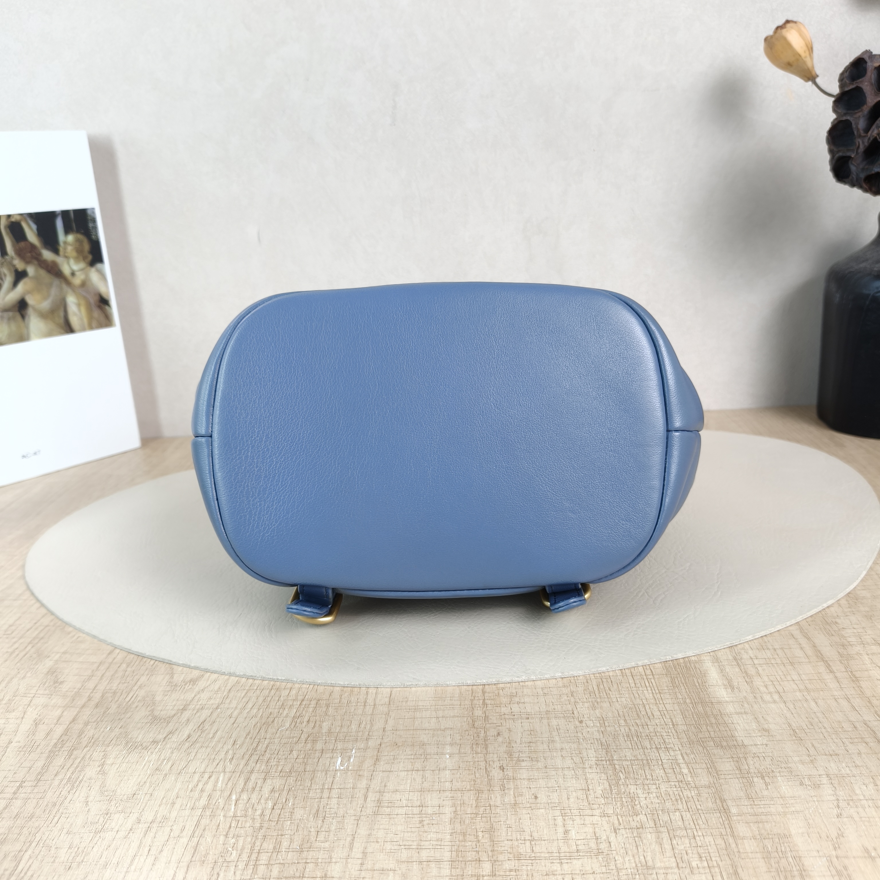 Chanel Crossbody Bag Backpack Blue Lambskin One Size20 × 14 × 23 cm — cover view 5 of 5
