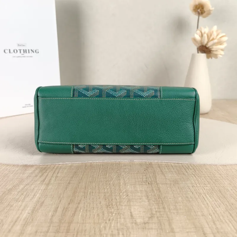 GOYARD Crossbody Bag Saïgon Green PV Cmini20 × 7.5 × 15 cm — cover view 5 of 5