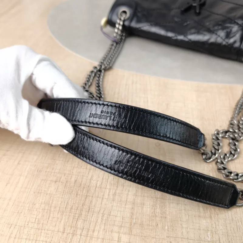 SAINT LAURENT Crossbody Bag Niki D Waxed Leather Calfskin Small21 × 7.5 × 16 cm — detail view 13 of 13