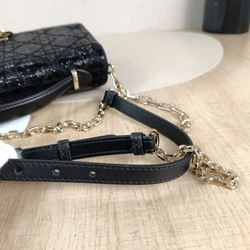 DIOR Shoulder Bag My Chain Bag Black 24 × 6.5 × 15 cm — detail view 7 of 13