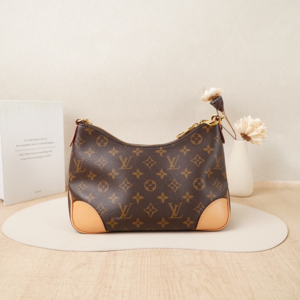 Louis Vuitton Boulogne Small Monogram Microchip Edition · Two Straps · 26 × 9.5 × 16 cm