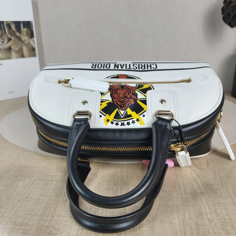DIOR Top Handle Bag Vibe Bowling White Calfskin 25 × 11 × 15 cm — detail view 2 of 11