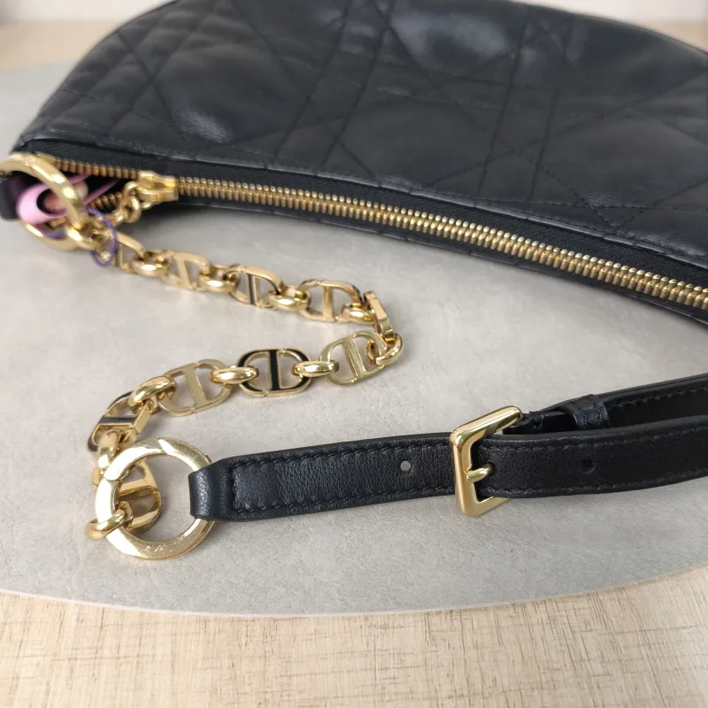 DIOR Shoulder Bag CD Lounge Black Lambskin One Size26 × 5.5 × 15 cm — detail view 5 of 10