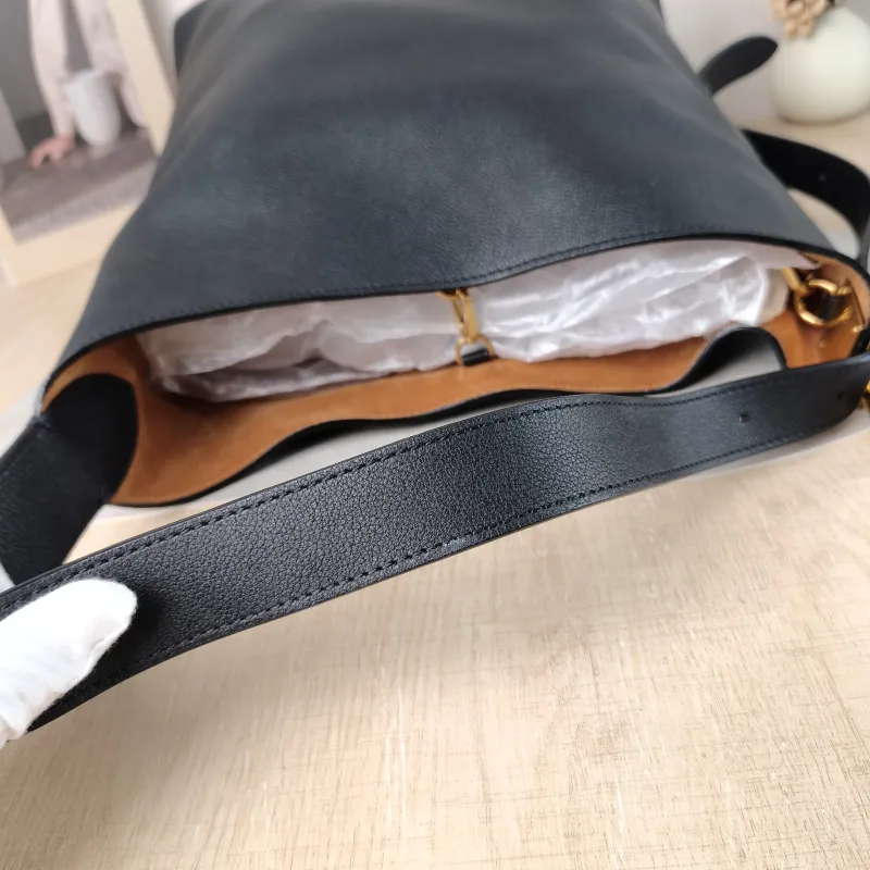 Louis Vuitton Shoulder Bag Low Key Hobo Shoulder Bag Black Calfskin Medium 31 × 18 × 35 cm — detail view 11 of 11