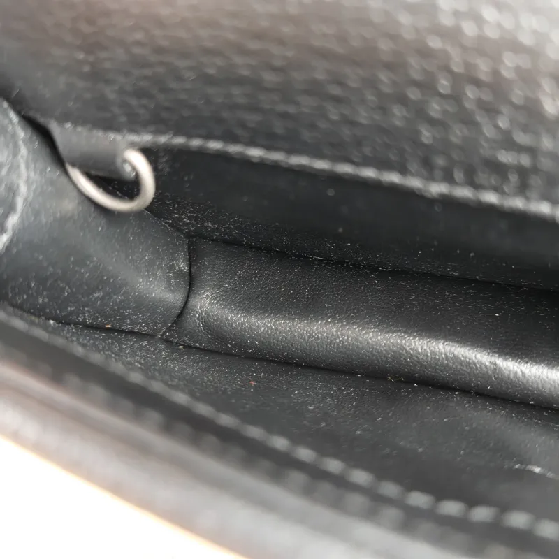 GUCCI Crossbody Bag Dionysus Black Monogram Canvas Mini 16.5 × 4.5 × 10 cm — detail view 8 of 11