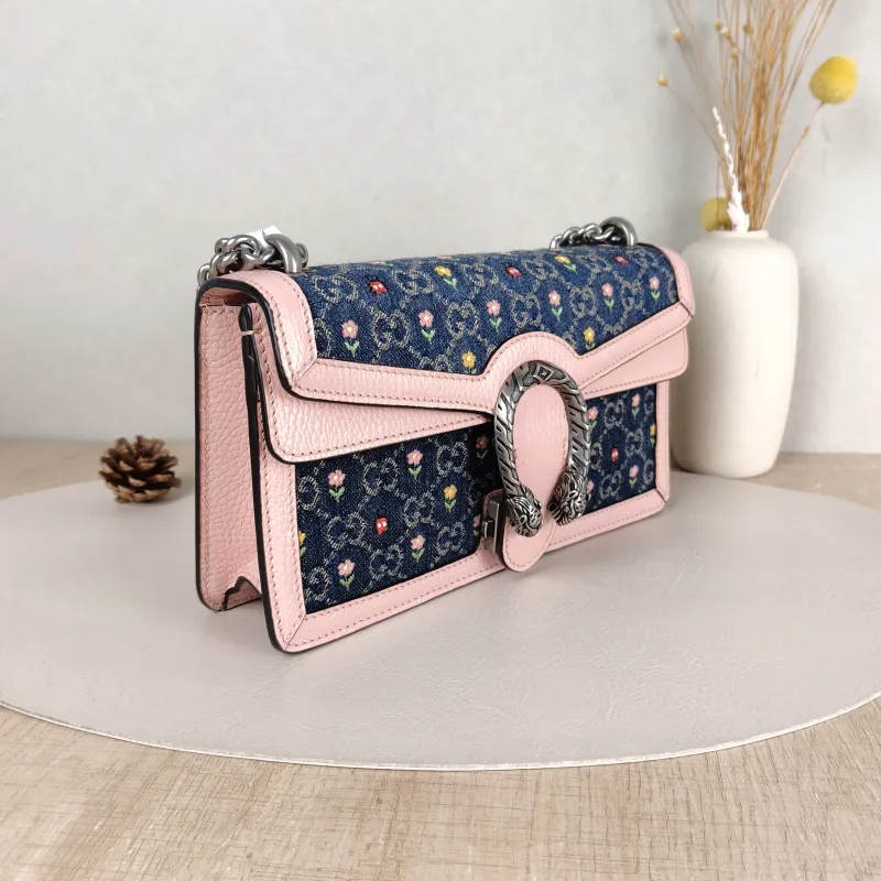 GUCCI Shoulder Bag Dionysus Embroidered Colorblock Small 25 × 7 × 13.5 cm — cover view 5 of 5