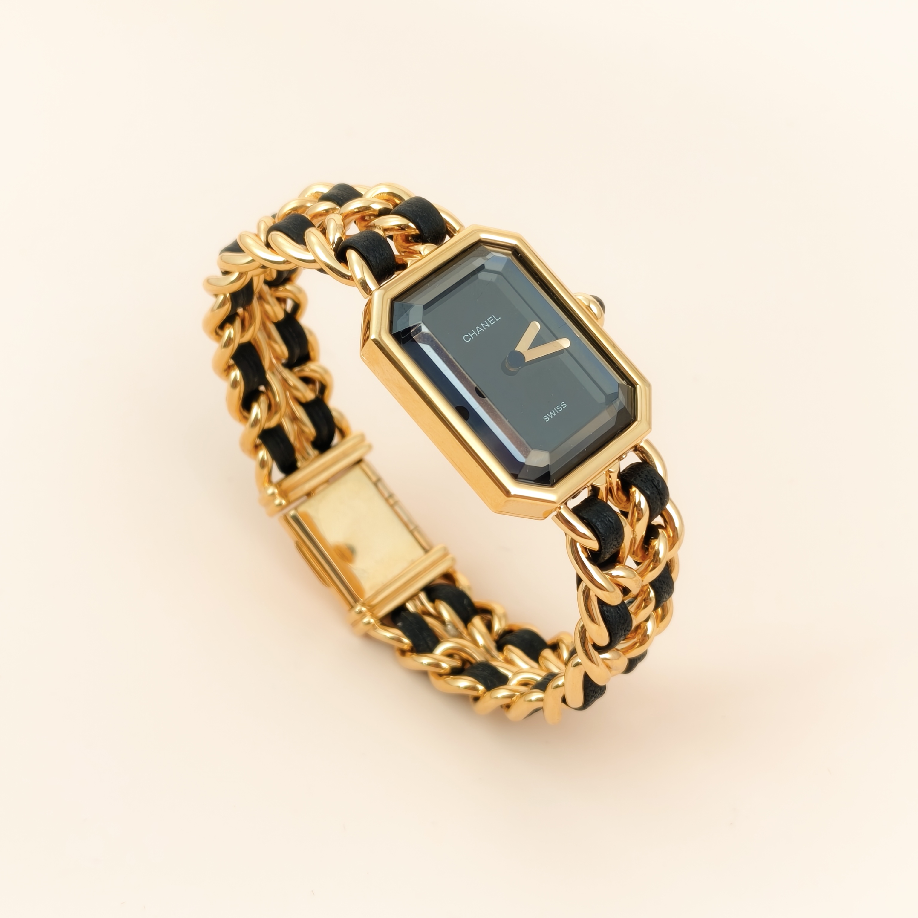 Chanel Watch Première Édition Originale Black with Gold-Tone Hardware Black with Gold-Tone Hardware M 26.1mm x 20mm x 7.6mm — cover view 6 of 9