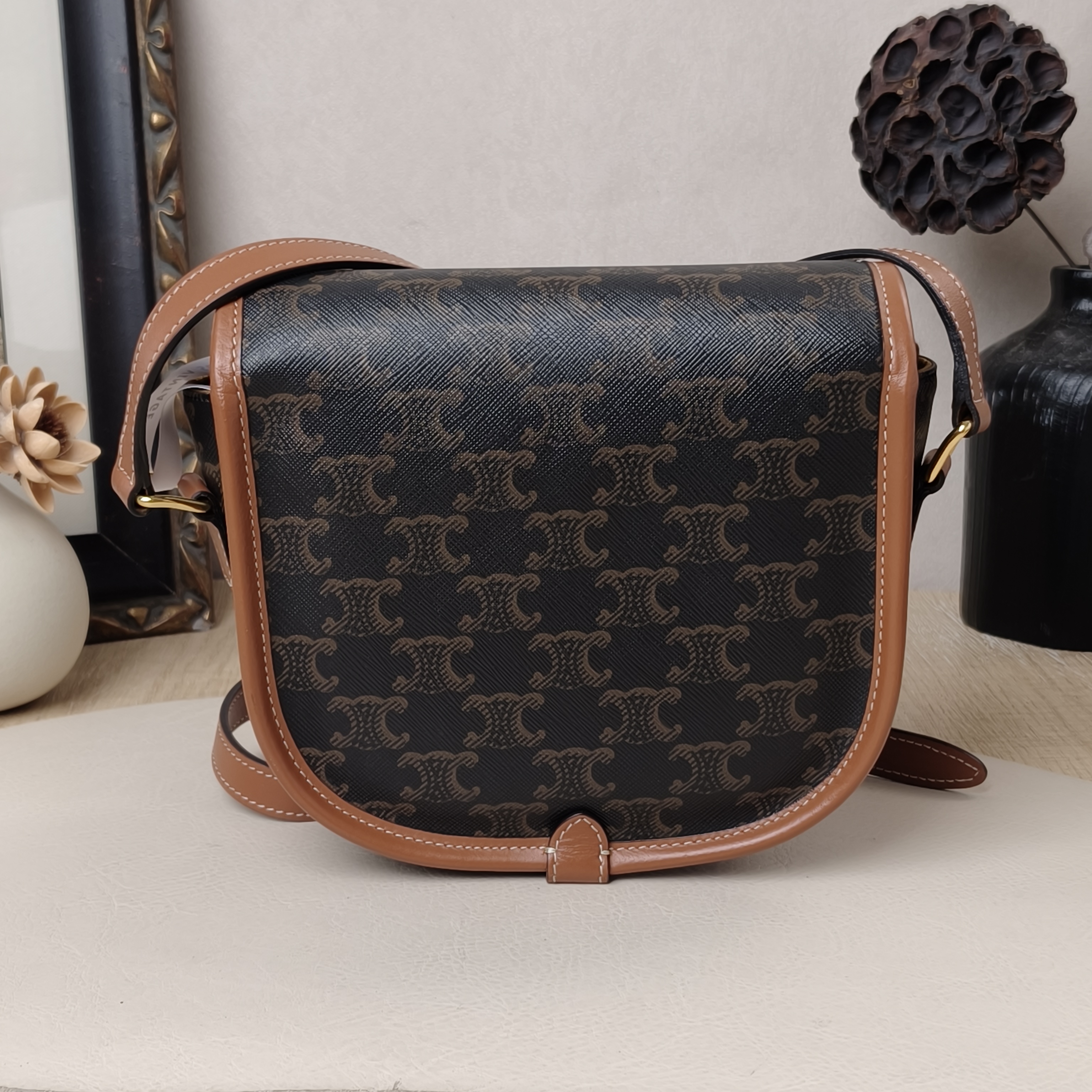 CELINE FOLCO Medium Brown Monogrampvc · 18.5 × 8 × 17 cm — cover view 9 of 9