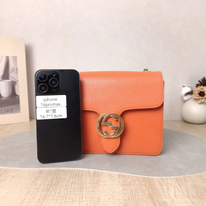 GUCCI Crossbody Bag Interlocking GG Calfskin Small 20 × 5 × 15 cm — cover view 2 of 5