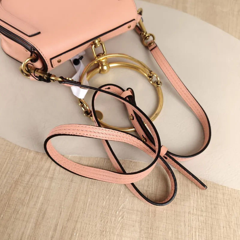 Chloé Crossbody Bag nile Top Handle Crossbody Bag Pink Calfskin 19 × 5 × 15.5 cm — detail view 2 of 10