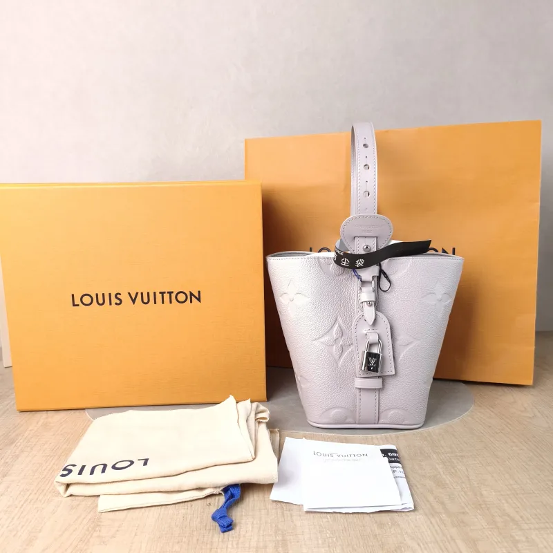 Louis Vuitton Top Handle Bag ALL IN BB Grey Calfskin BB 16 × 12 × 18 cm — cover view 6 of 6
