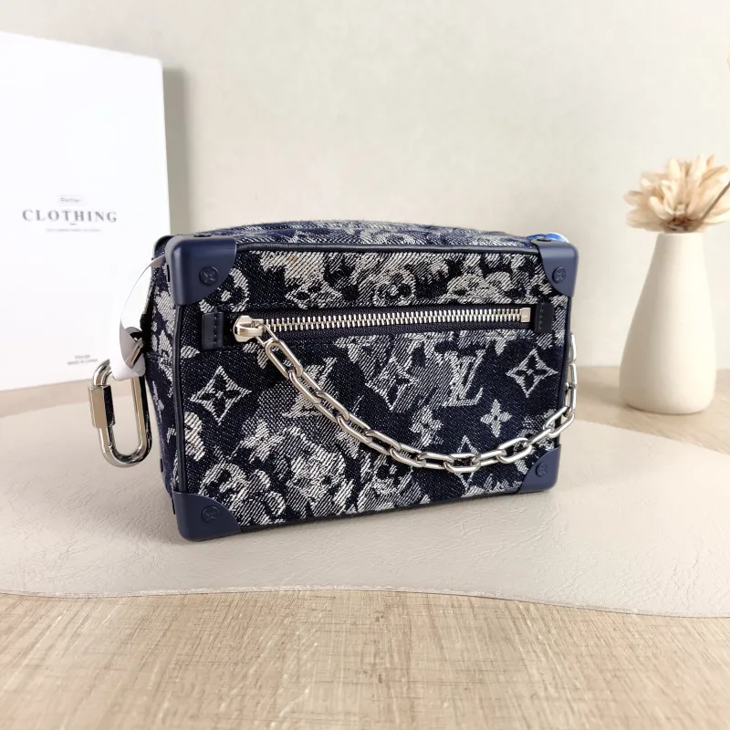 Louis Vuitton Crossbody Bag SOFT TRUNK Box Black PVC Mini 18.5 × 8 × 13 cm — cover view 4 of 5