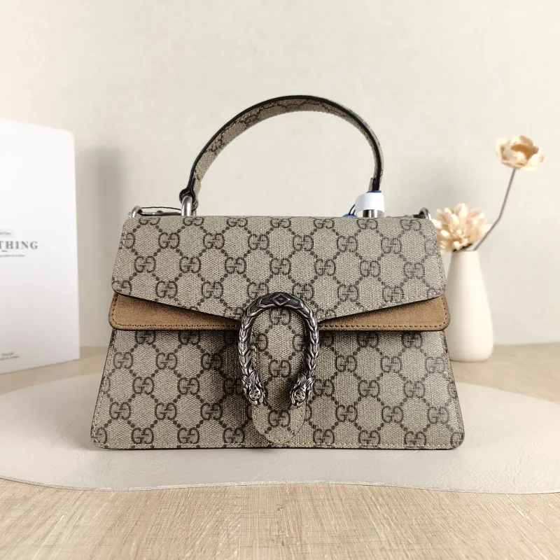 GUCCI Crossbody Bag Dionysus Edition Monogram PVC Small 24.5 × 10 × 15.5 cm
