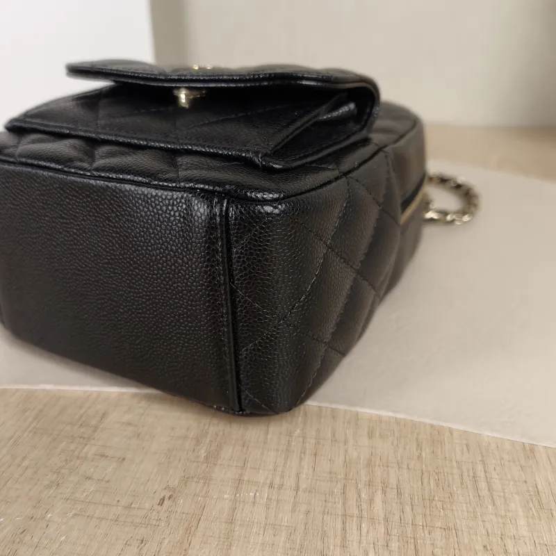 Chanel Backpack mini Backpack Collection Black Grained Calfskin One Size13 × 9 × 18 cm — detail view 9 of 13