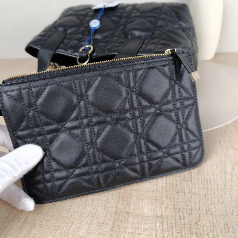 DIOR Top Handle Bag TOUJOURS Black Calfskin Small23 × 12 × 15.5 cm — detail view 11 of 11