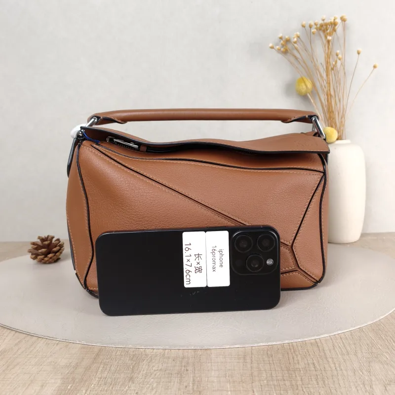 LOEWE Crossbody Bag Puzzle Caramel CC alfskin Small 24 × 10.5 × 16.5 cm — cover view 2 of 5