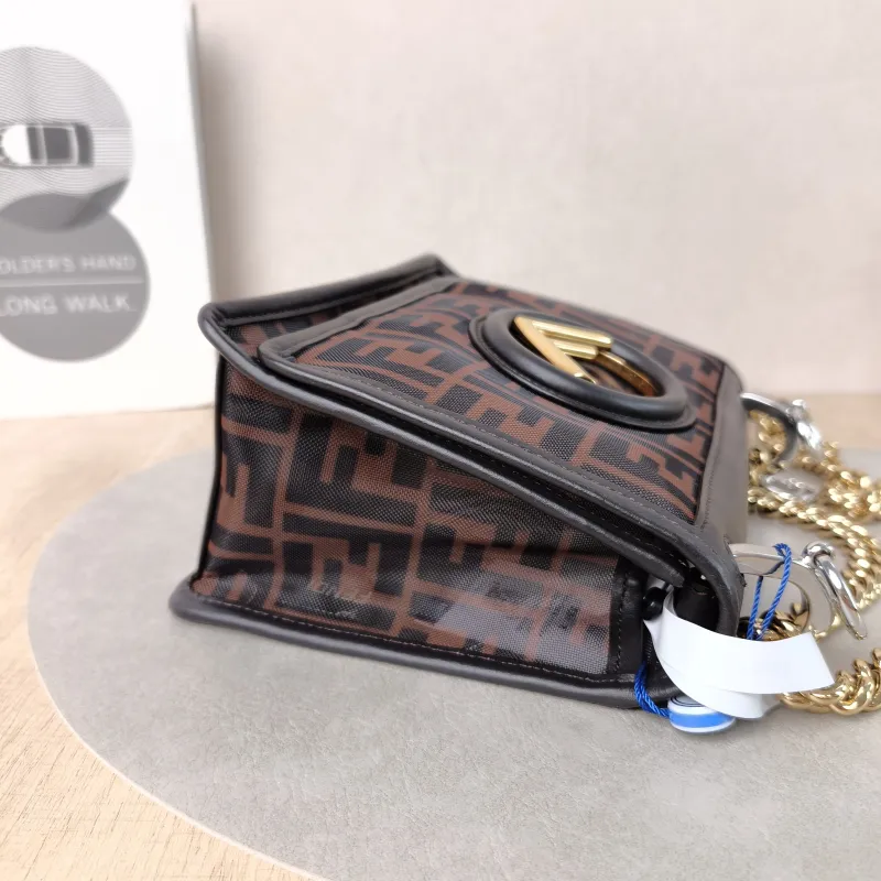 FENDI Shoulder Bag Kan IS houlder Bag Brown Calfskin One Size19 × 9 × 15.5 cm — detail view 6 of 13