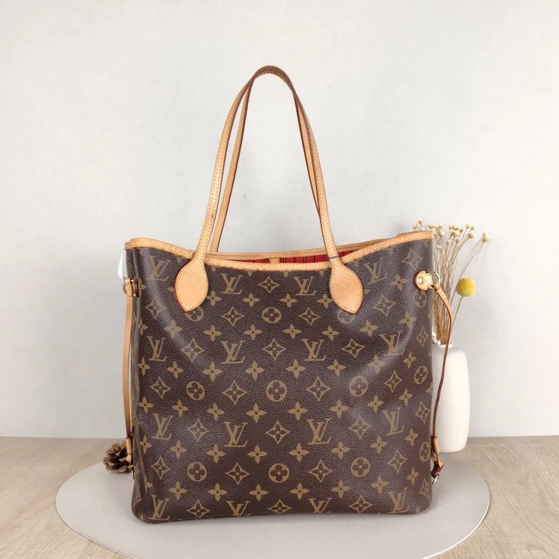 Louis Vuitton Shoulder Bag Neverfull Monogram PVC Medium 31 × 14 × 28 cm