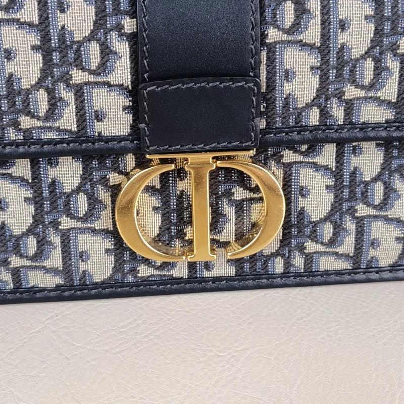 DIOR Crossbody Bag30 Montaigne East-West 30Blue Canvas Small21 × 6 × 12 cm — detail view 6 of 12