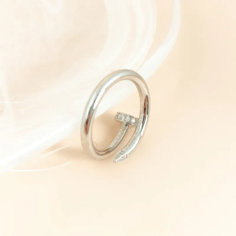 CARTIER Ring Juste un Clou Ring White Gold Diamond18KW hite Gold Edition 56 — cover view 3 of 7