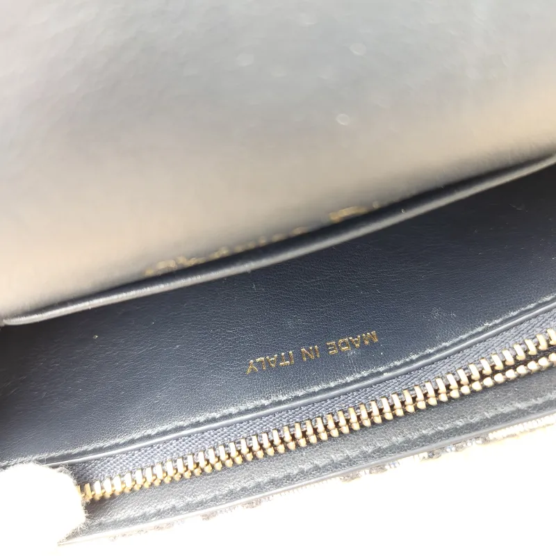 DIOR Belt Bag Saddle Belt Bag Blue Canvas One Size 17 × 3.5 × 10.5 cm — detail view 9 of 10
