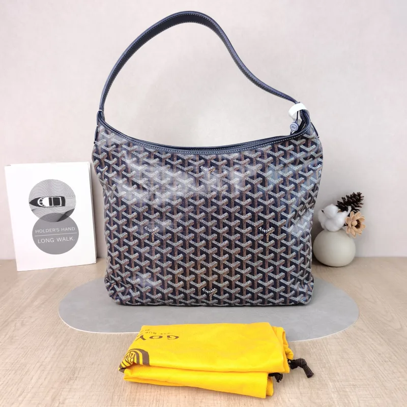 GOYARD Shoulder Bag Boheme Hobo​ Blue PVC Small 43 × 14 × 27 cm — cover view 3 of 6