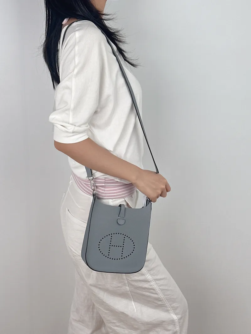 Hermès Crossbody Bag Evelyne Mini 16 Mini 16 8U Epsom Calfskin Mini 17 × 5.5 × 18 cm W — on-model view 2 of 2