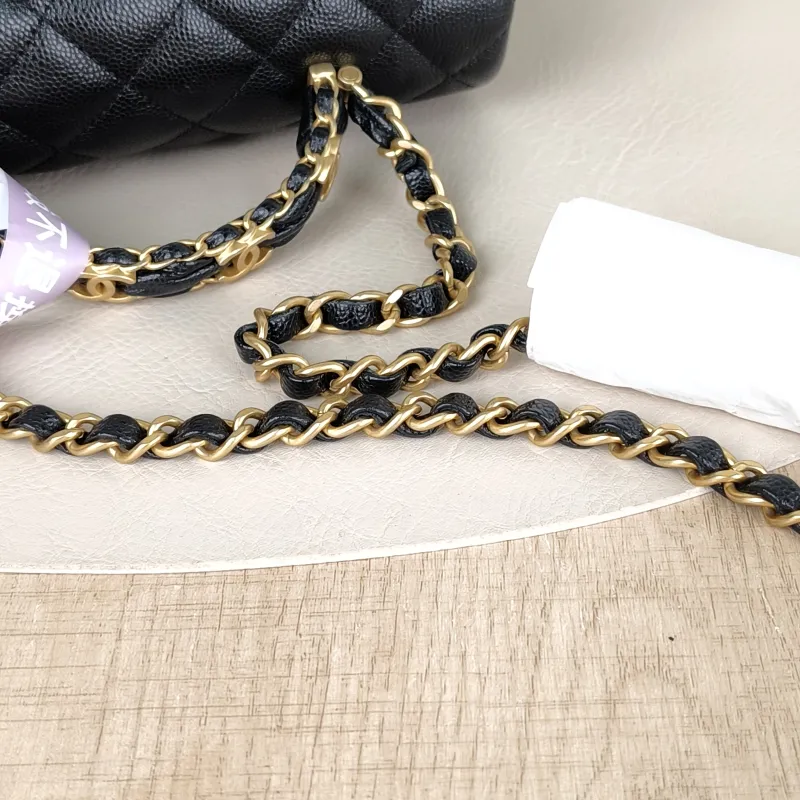 Chanel Crossbody Bag25b mini Black Grained Calfskin One Size20 × 6 × 12 cm — detail view 13 of 14