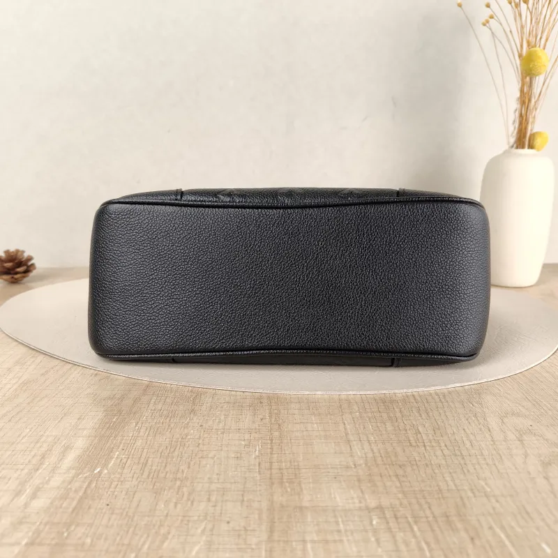 Louis Vuitton Crossbody Bag Boulogne Black Monogram Empreinte Embossed Calfskin Small 26 × 9.5 × 16 cm — cover view 4 of 4