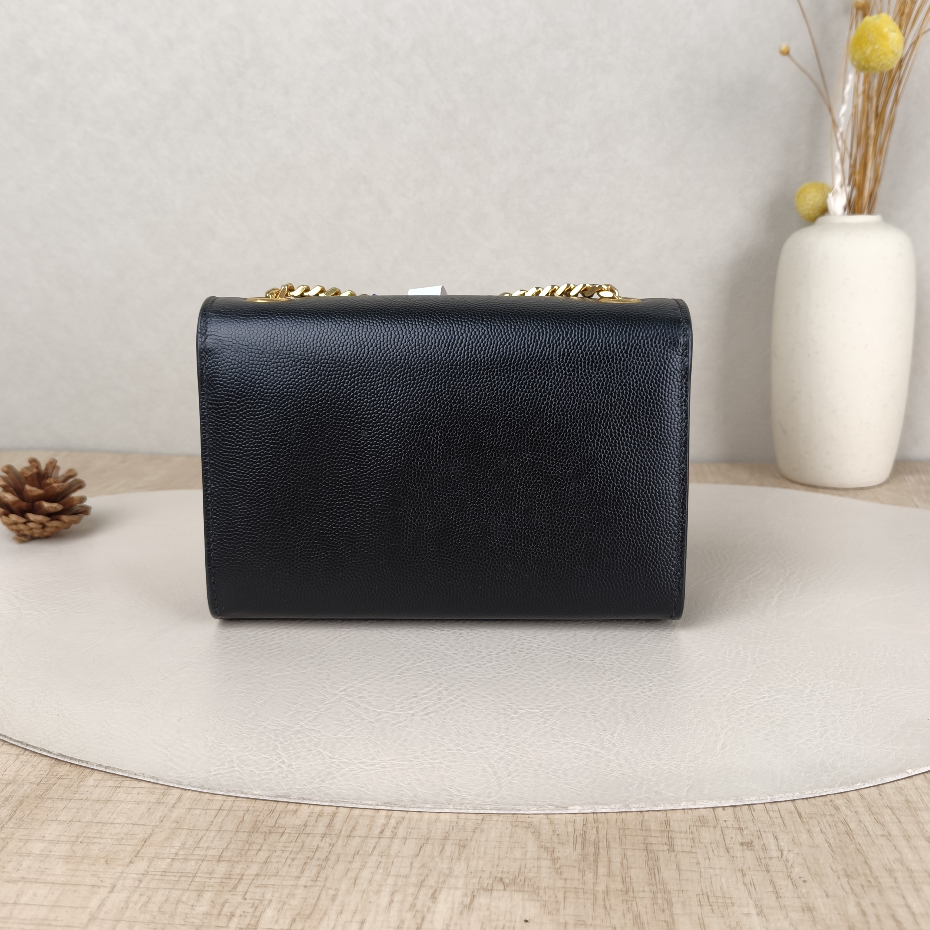 SAINT LAURENT Crossbody Bag KATE Black Calfskin Mini17 × 5 × 11.5 cm — cover view 3 of 5