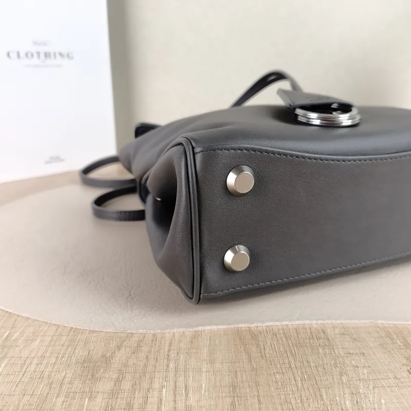 BALENCIAGA Crossbody Bag RODEO Dark Grey Calfskin Mini 23 × 10 × 17 cm — detail view 6 of 12